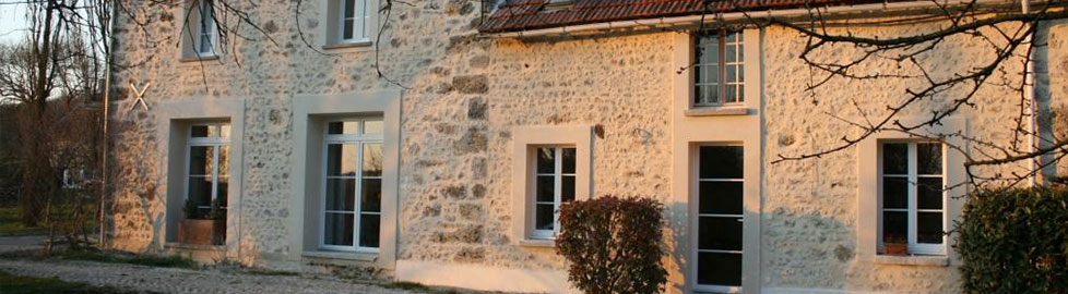 Vue de face de la maison